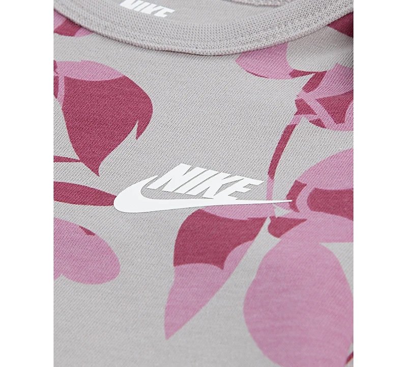 Nike Baby Girls Printed Bodysuit & Flare Leggings, 2 Piece Set