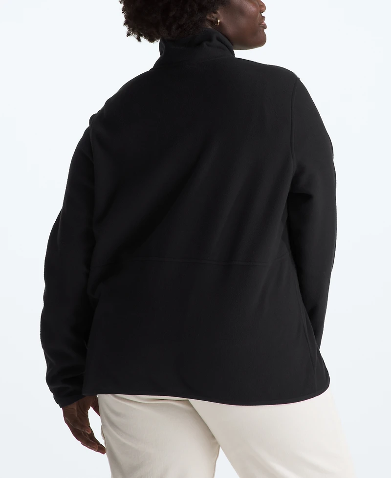 The North Face Women's Plus Colorblocked Zip-Front Glacier Fleece Jacket