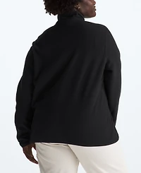 The North Face Women's Plus Colorblocked Zip-Front Glacier Fleece Jacket