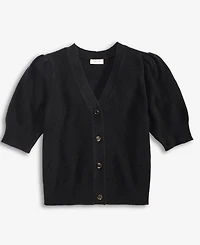 On 34th Women's Puff-Sleeve V-Neck Cardigan, Macy's Exclusive