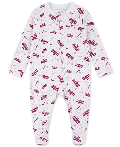 Nike Baby Girls or Boys Printed Footed Coverall