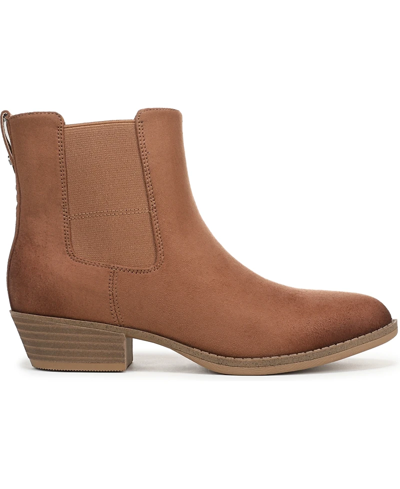 Dr. Scholl's Women's Mara Stacked Block Heel Chelsea Short Boots