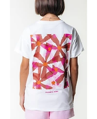 Colourful Rebel Women's Flower Square Boxy Tee