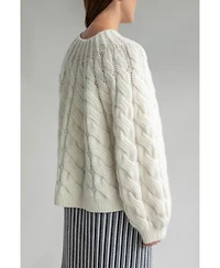 Sskein Women's Tomo Cable Handknit Sweater