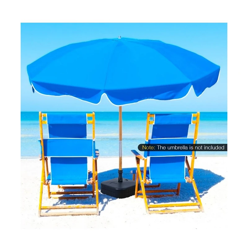 Patio Fillable Umbrella Base Fit 1.5 Inch Umbrella Poles for Yard Poolside