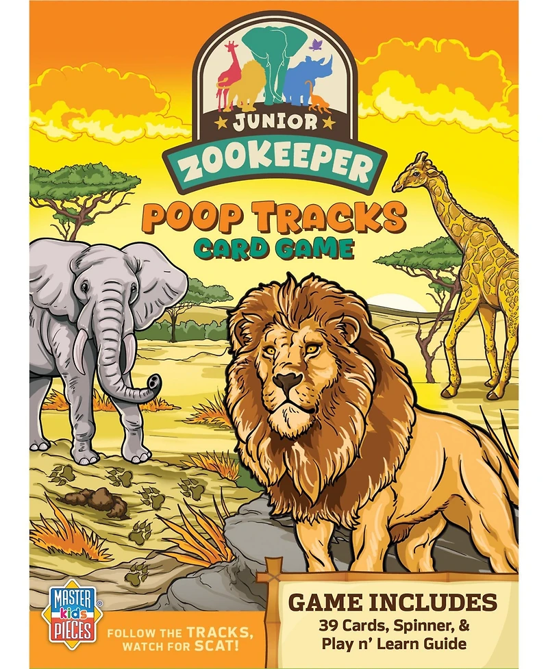Jr. Zookeeper Poop Tracks Card Game