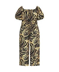 City Chic Women's Erica Swirl Jumpsuit