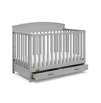 Graco Benton 5-in-1 Convertible Crib with Drawer (Pebble Gray)