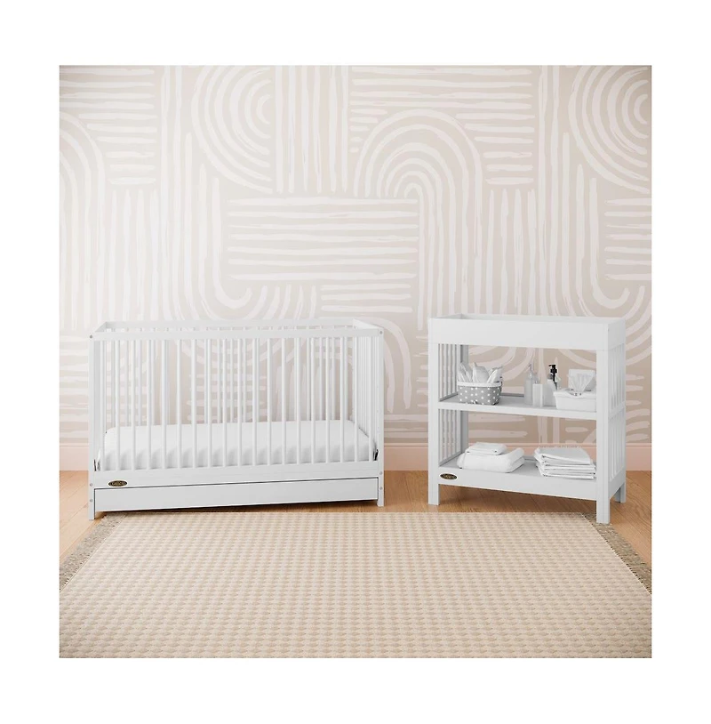 Graco Teddi 5-in-1 Convertible Crib with Drawer