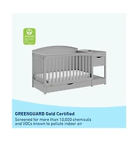 Graco Bellwood 5-in-1 Convertible Crib & Changer with Drawer (Pebble Gray)