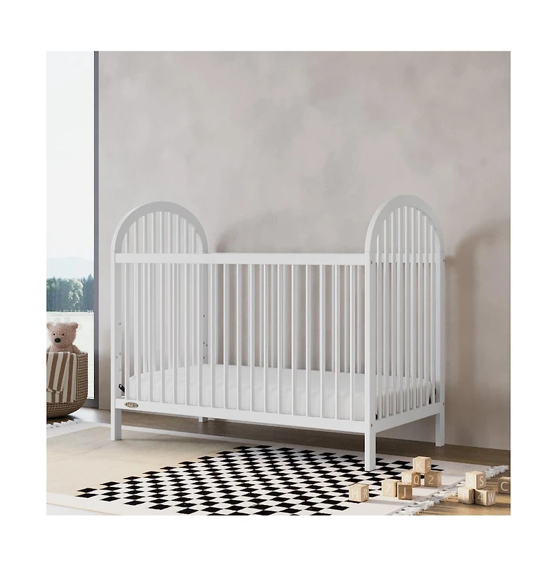 Graco Olivia 3-in-1 Convertible Crib (White) –Gold Certified