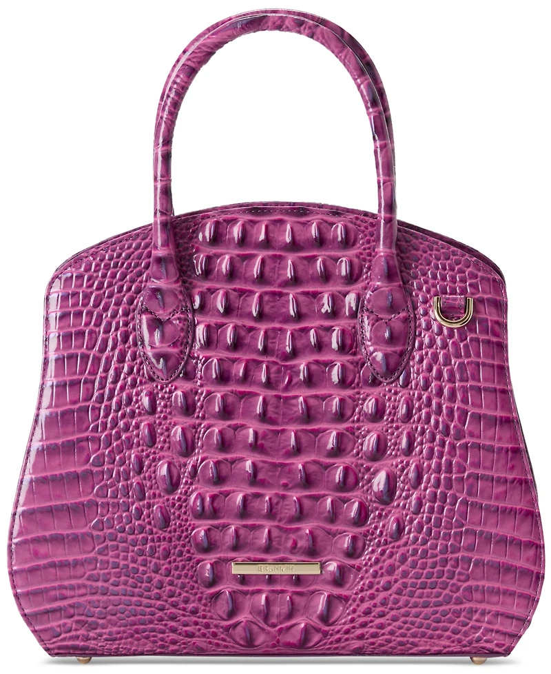 Brahmin Rosetta Melbourne Medium Leather Satchel Bag