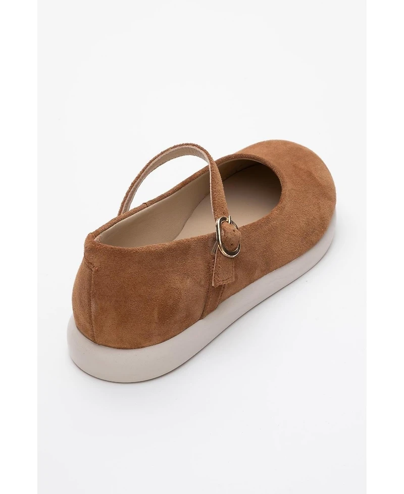 Anisa Leather Strap Flat (Women)