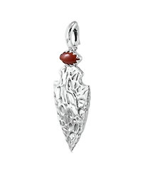 American West Jewelry Sterling Silver Red Jasper Fritz Casuse Arrowhead Pendant Enhancer
