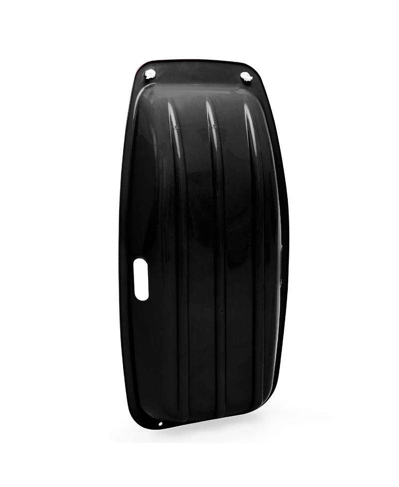 Best Choice Products 35in Kids Outdoor Plastic Sport Toboggan Winter Snow Sled Board w/ Pull Rope, 2 Handles