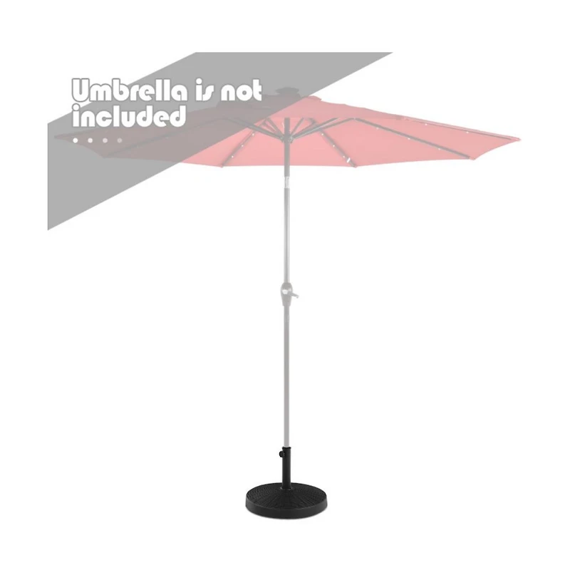 49 Lbs Patio Resin Umbrella Base Stand for Outdoor