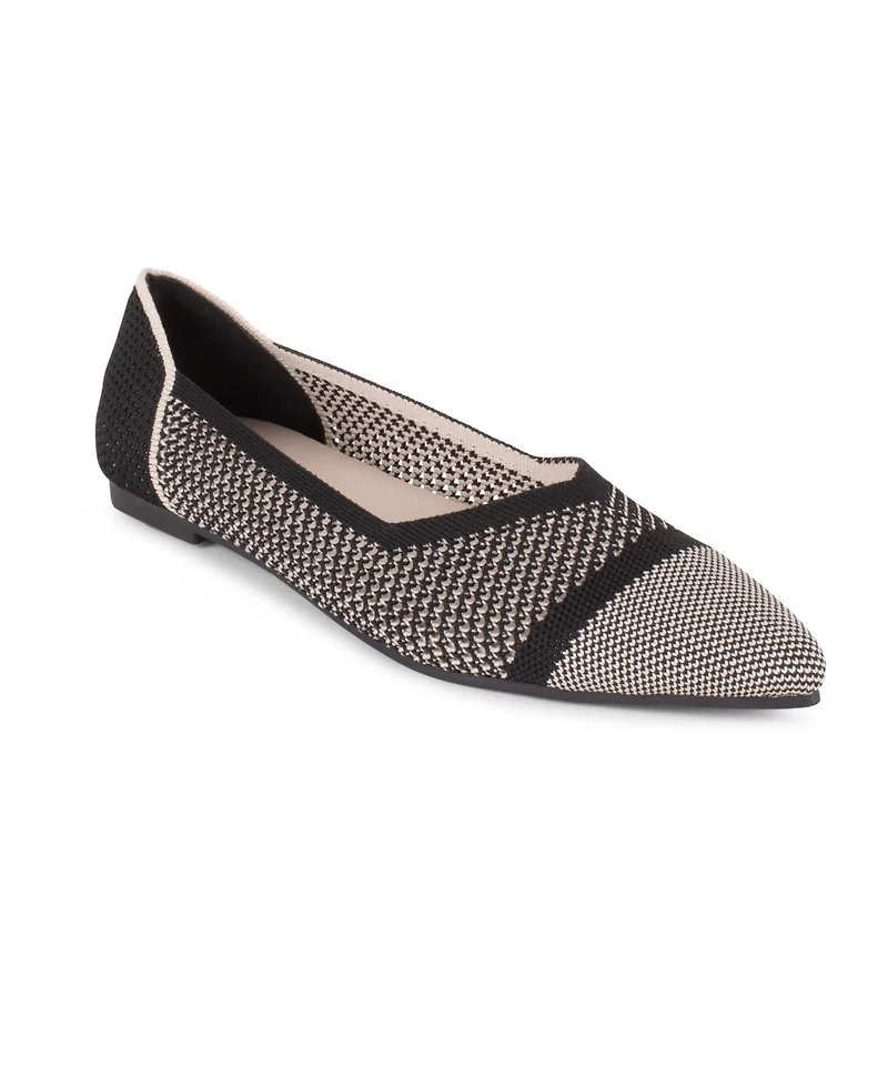 Tahari Women's Antigua Knit Slip-On Flats