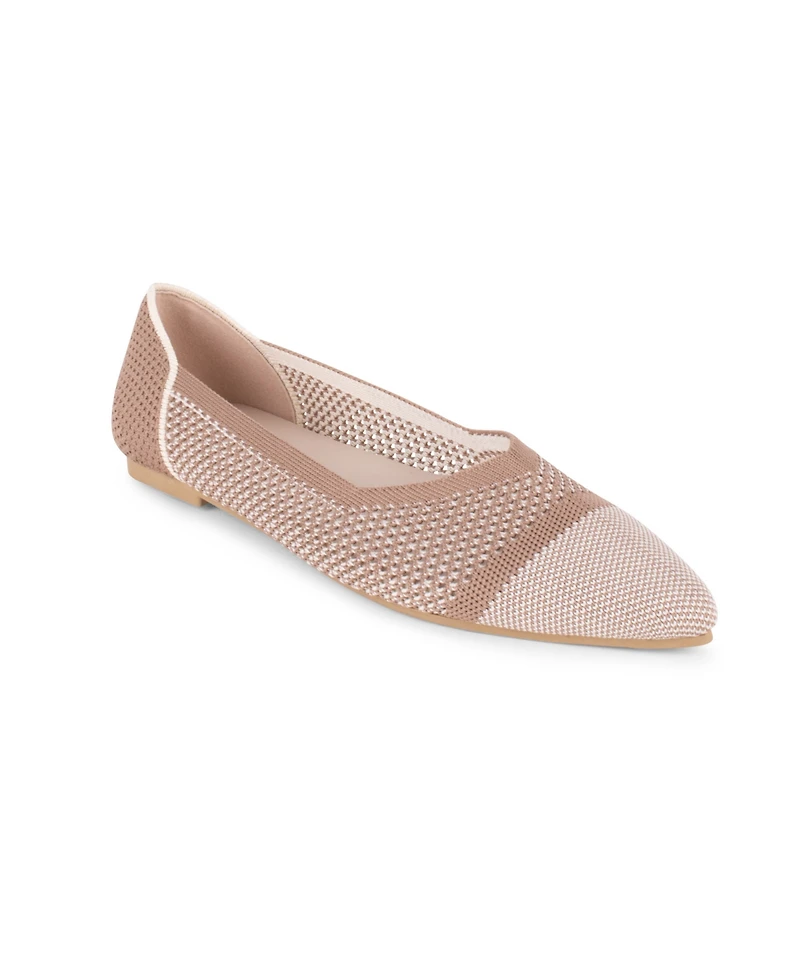 Tahari Women's Antigua Knit Slip-On Flats