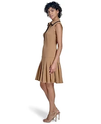 Calvin Klein Women's Scuba Crepe Sleeveless A-Line Dress