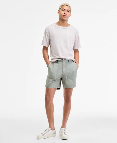 Sun + Stone Men's Peter Regular-Fit 6" Cotton Field Shorts, Macy's Exclusive