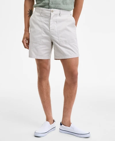 Sun + Stone Men's Peter Regular-Fit 6" Cotton Field Shorts, Macy's Exclusive