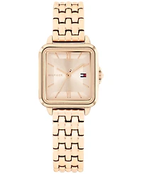 Tommy Hilfiger Women's Quartz Rose Gold-Tone Stainless Steel Bracelet Watch, 22.5mm