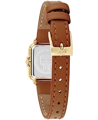 Tommy Hilfiger Women's Quartz Tan Leather Strap Watch, 22.5mm