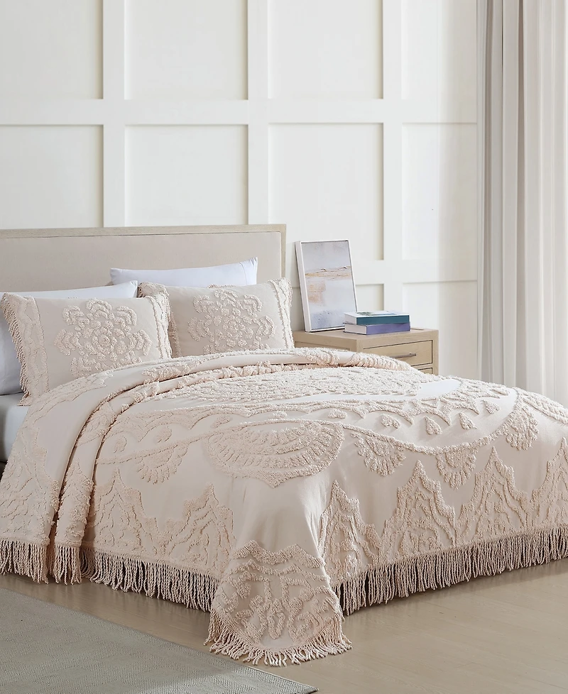 Beatrice Home Fashions Lotus Chenille Lightweight Bedspread