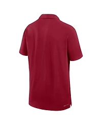 Nike Men's Cardinal Stanford Cardinal 2024 Sideline Woven Performance Polo Shirt