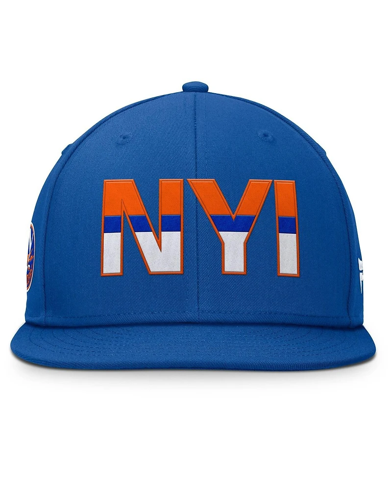 Fanatics Men's Royal New York Islanders Authentic Pro Rink Snapback Hat