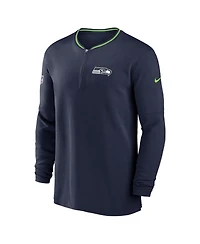 Nike Men's College Navy Seattle Seahawks Coach Half-Zip Sweatshirt