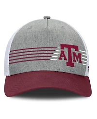 Fanatics Men's Heather Gray/Maroon Texas A&M Aggies Profile Trucker Adjustable Hat