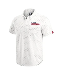Darius Rucker Collection by Fanatics Men's Cream St. Louis Cardinals Printed Button-Down Shirt