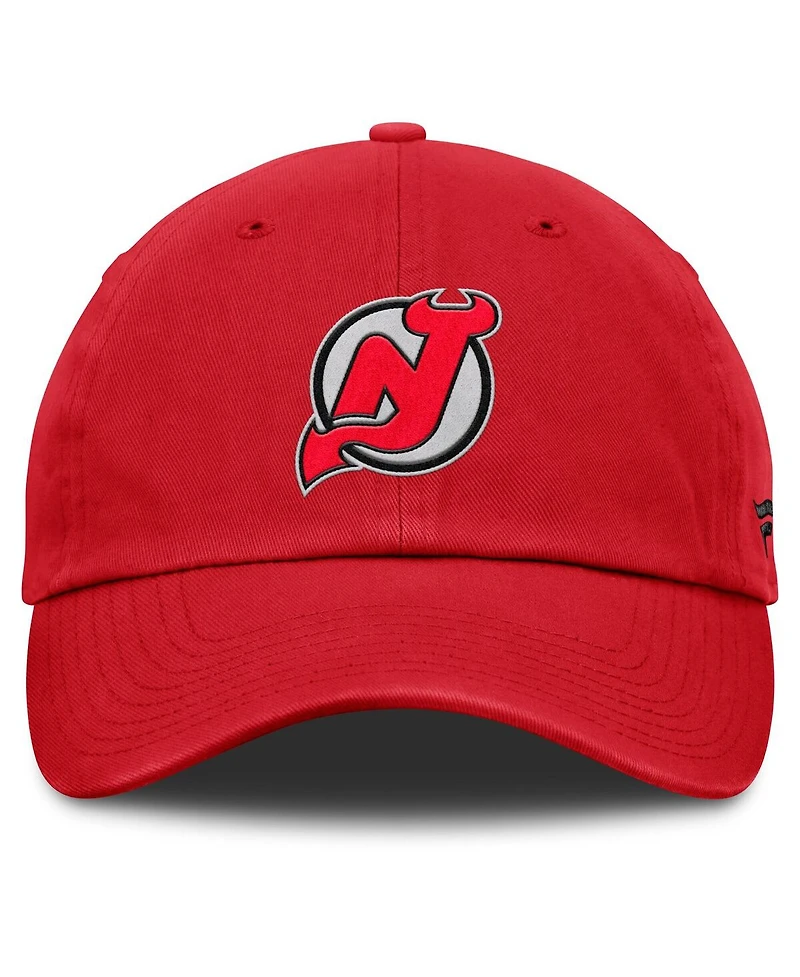 Fanatics Men's Red New Jersey Devils Decades Collection Adjustable Hat