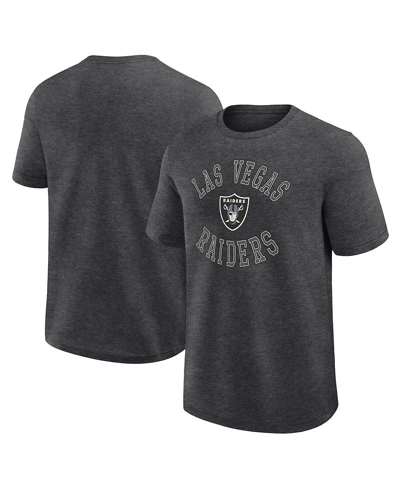 Logo Athletic Men's Heather Charcoal Las Vegas Raiders Success T-Shirt