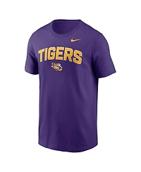 Nike Men's Purple Lsu Tigers Primetime Arch Stack T-Shirt