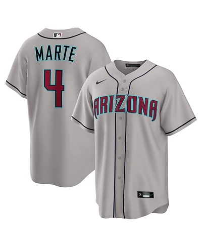 Nike Men's Ketel Marte Gray Arizona Diamondbacks Road Replica Jersey