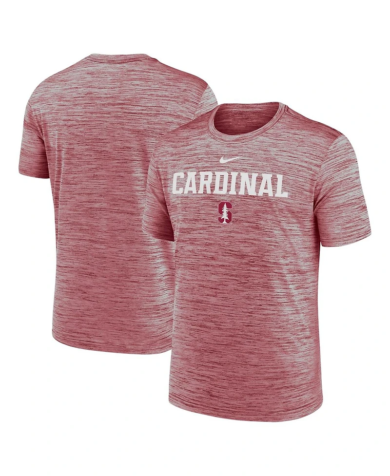 Nike Men's Cardinal Stanford 2025 Sideline Velocity Performance T-Shirt