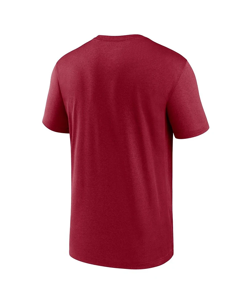 Jordan Men's Crimson Oklahoma Sooners 2025 Sideline Small Logo Legend Performance T-Shirt