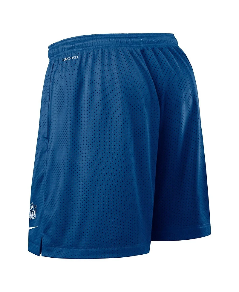Nike Men's Royal Indianapolis Colts Sideline Reversible Performance Shorts