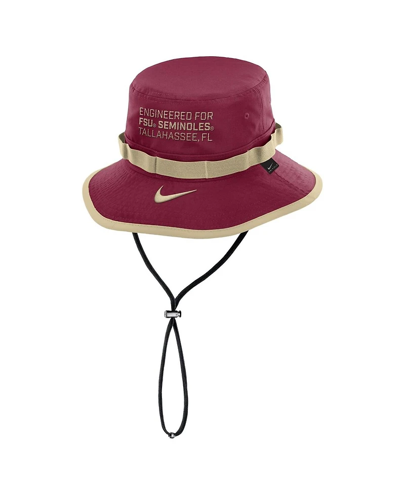 Nike Men's Garnet Florida State Seminoles 2025 Sideline Apex Boonie Performance Bucket Hat