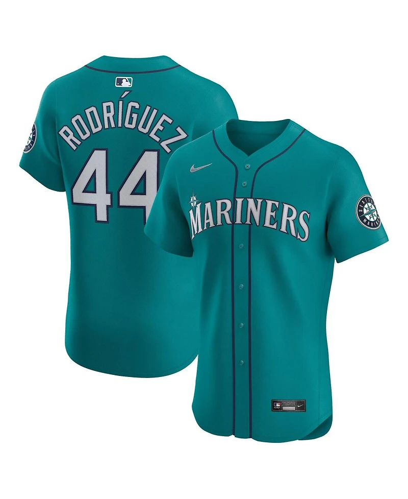 Nike Men's Julio Rodriguez Aqua Seattle Mariners Alternate Elite Jersey