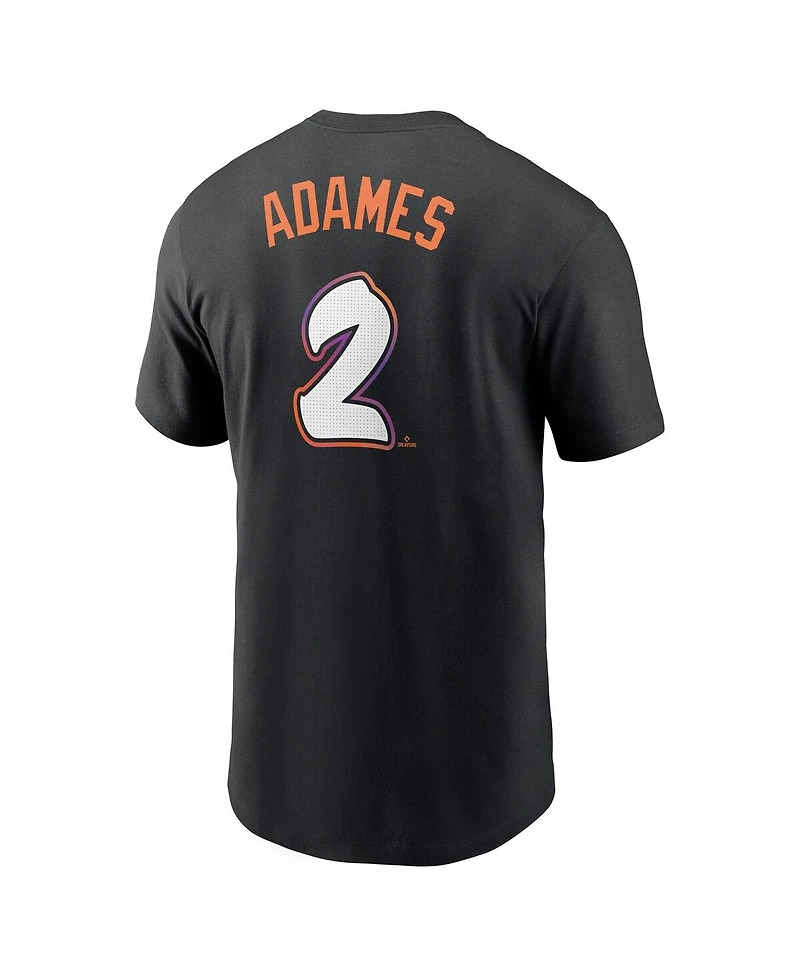 Nike Men's Willy Adames Black San Francisco Giants 2025 City Connect Fuse Name Number T-Shirt
