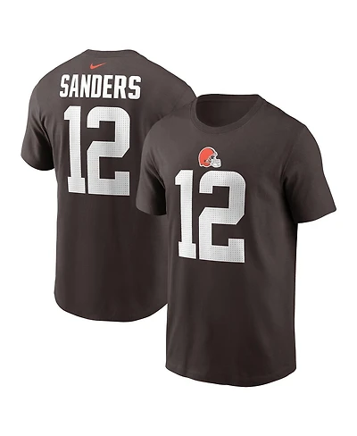 Nike Men's Shedeur Sanders Cleveland Browns 2025 Nfl Draft Name Number T-Shirt