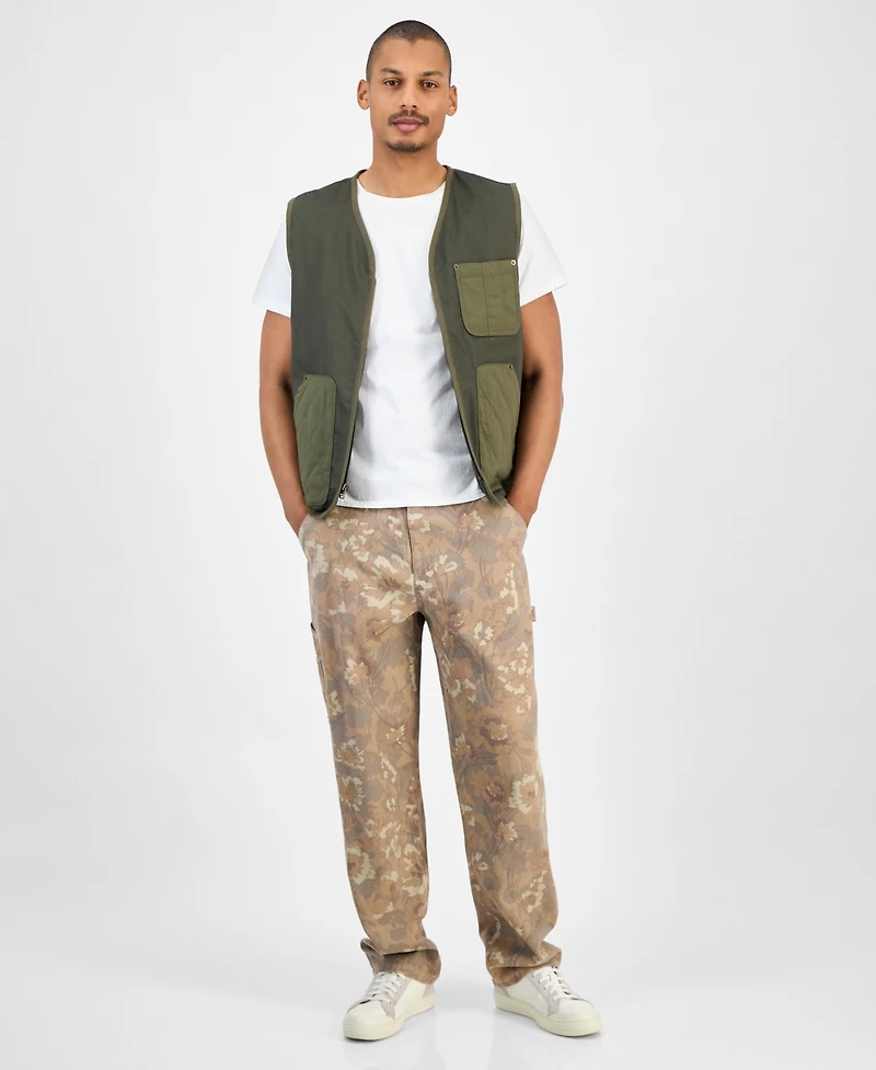 Sun + Stone Men's Utility Vest, Macy's Exclusive