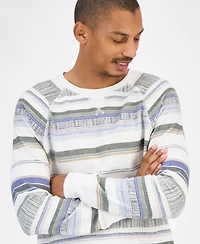 Sun + Stone Men's Striped Waffle-Knit Thermal Shirt, Macy's Exclusive