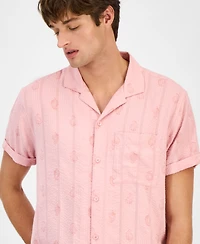 Sun + Stone Men's Seersucker Camp Shirt, Macy's Exclusive
