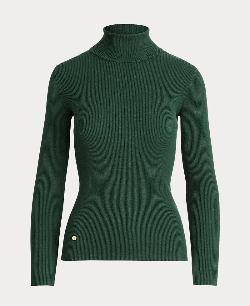 Lauren Ralph Ribbed Turtleneck Sweater