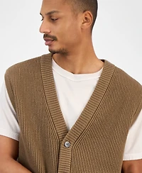 Sun + Stone Men's Sweater Vest, Macy's Exclusive
