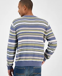Sun + Stone Men's Striped Crewneck Sweater, Macy's Exclusive